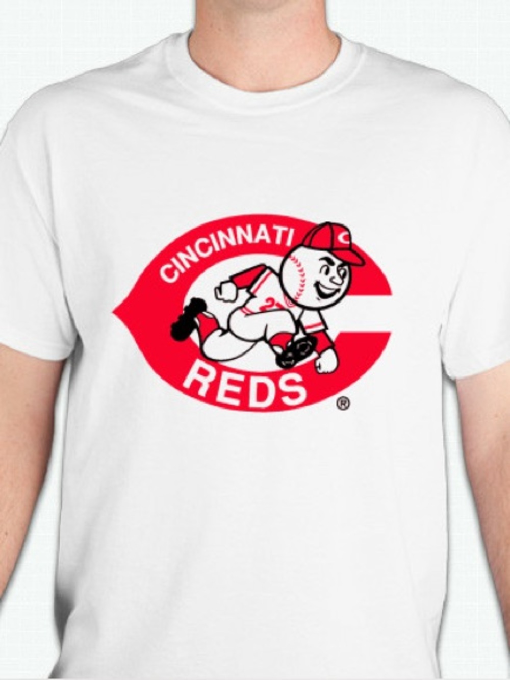 Cincinnati Reds  retro logo tshirt shirt Unisex 100 percent cotton brand ne
